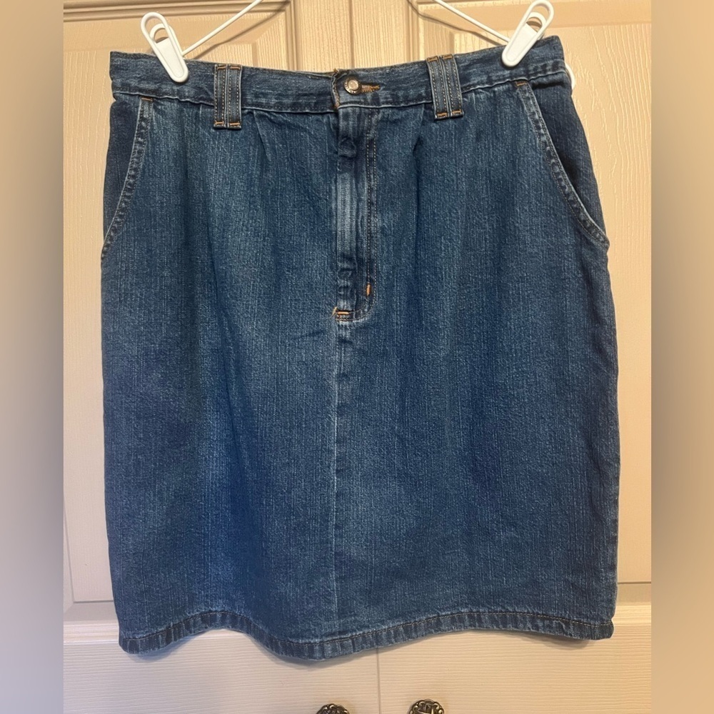 Classic Denim Pencil Skirt